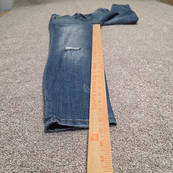 Distressed weekend Boyfriend Judy Blue Relaxed Fit Jeans Ripped Denim sz 30 - Picture 3 of 16